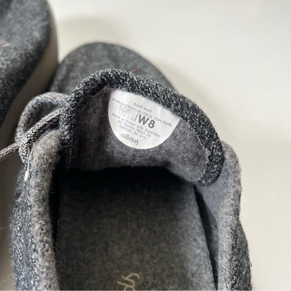 Women's Wool Runners Natural Grey 8 - Picture 8 of 13